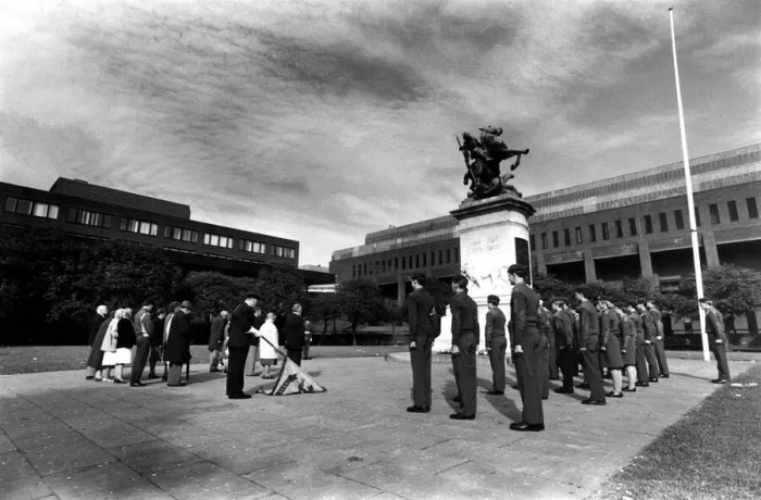 Framed Print : World War Two - Second World War - The Battle of Britain rememberance ceremony at Eldon