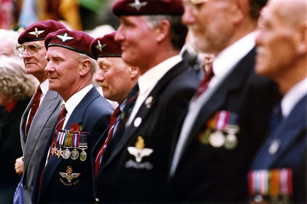 World War Two - Second World War - D-Day Remembrance Parade - Former paratroopers