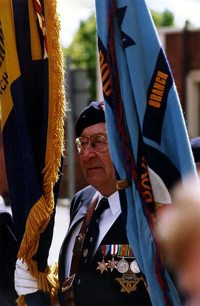 World War Two - Second World War - D-Day veterans march in the remembrance parade through