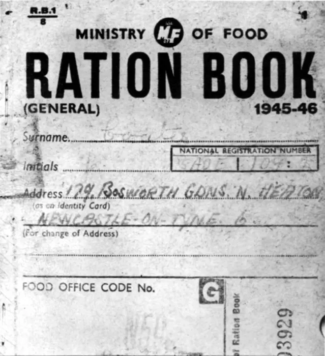Framed Print : World War Two - Second World War - Ministry of Food Ration Book 1945-46 Framed Print : World War Two - Second World War - Ministry of Food Ration Book 1945-46