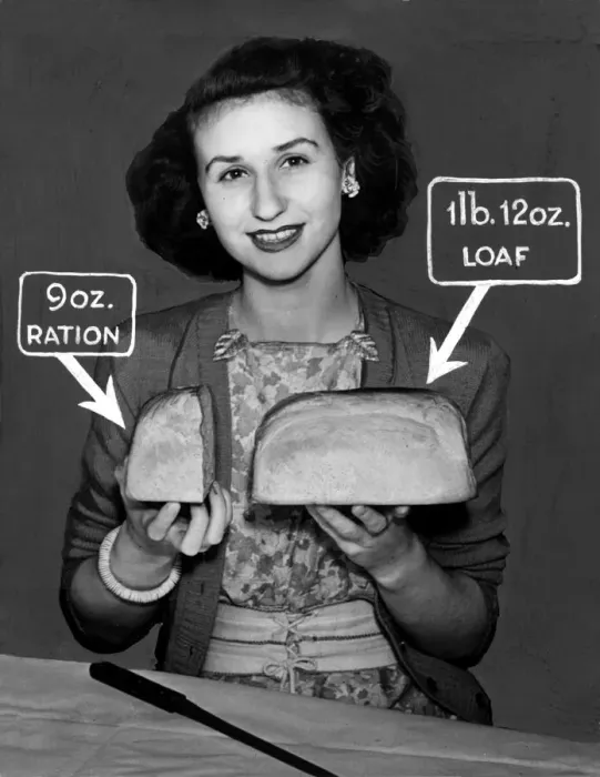 Framed Print : World War Two - Second World War - Nine ounces of bread was to be the new post war Framed Print : World War Two - Second World War - Nine ounces of bread was to be the new post war