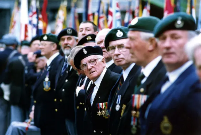 Framed Print : World War Two - Second World War - Veterans pictured at a D-Day Remembrance Parade Framed Print : World War Two - Second World War - Veterans pictured at a D-Day Remembrance Parade