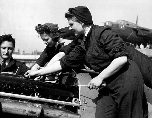 World War Two. These four women of the WaF, the Womens Auxiliary Air Force