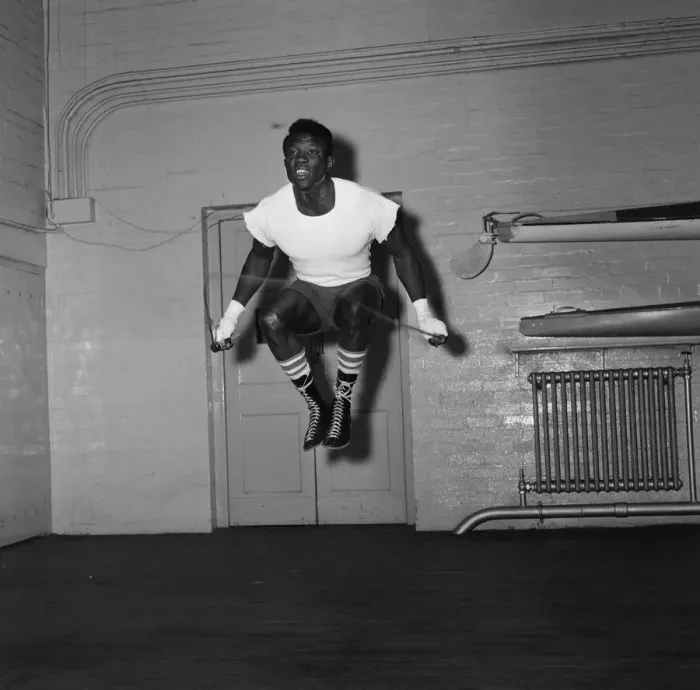 Framed Print : World Welterweight champion Emile Griffith of the USA, in Britain to defend his title Framed Print : World Welterweight champion Emile Griffith of the USA, in Britain to defend his title