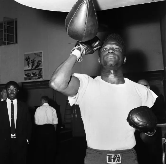 Framed Print : World Welterweight champion Emile Griffith of the USA, in Britain to defend his title Framed Print : World Welterweight champion Emile Griffith of the USA, in Britain to defend his title
