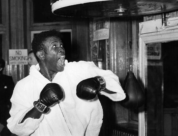 World Welterweight champion Emile Griffith of the USA, in training for his upcoming fight
