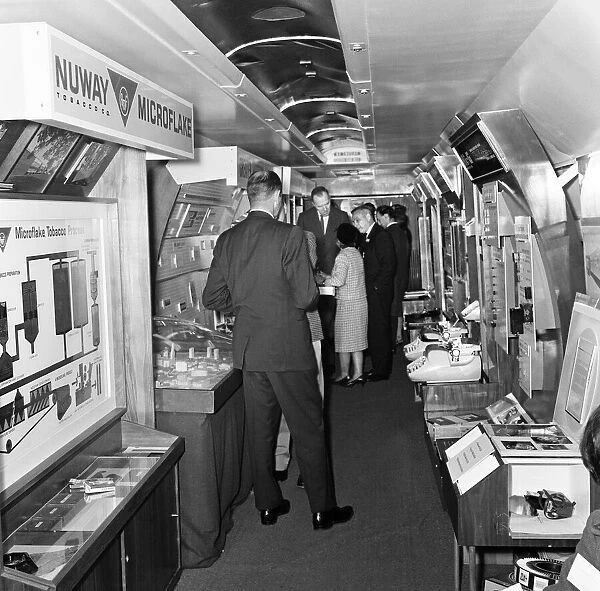 The worlds first flying trade fair was on show at London Airport this week housed