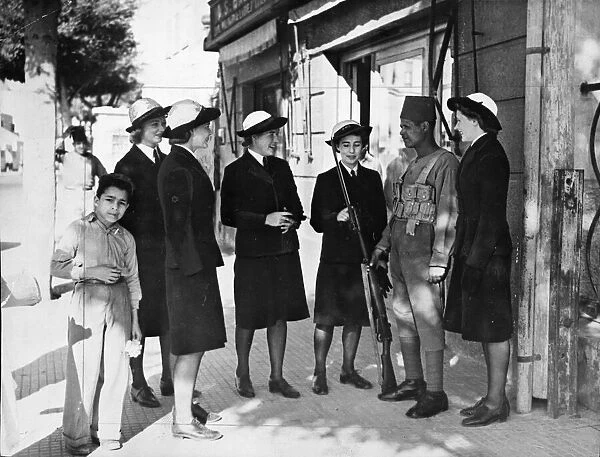 WRENS (The Womens Royal Naval Service) in Egypt. The WRENS are establishing