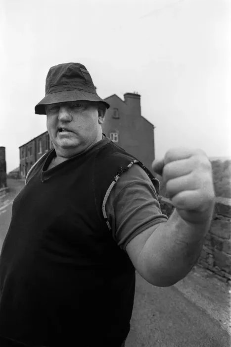 Framed Print : Wrestler Shirley Crabtree alias Big Daddy poses at home, May 1988 Framed Print : Wrestler Shirley Crabtree alias Big Daddy poses at home, May 1988