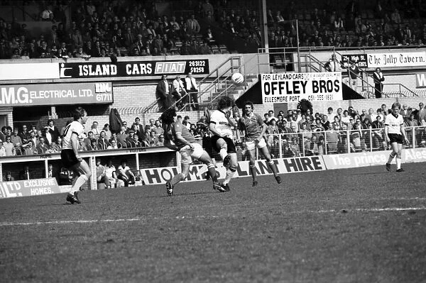 Wrexham 0 v. Barnsley 0. April 1982 MF06-34-025 Local Caption Division 2 Football