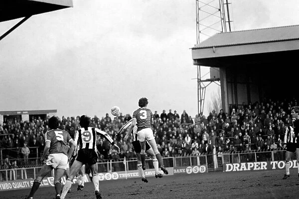 Wrexham 0 v. Newcastle 0. Division Two Football. January 1981 MF01-09-021
