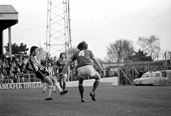 Wrexham 0 v. Newcastle 0. Division Two Football. January 1981 MF01-09-028