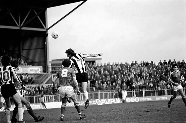 Wrexham 0 v. Newcastle 0. Division Two Football, January 1981
