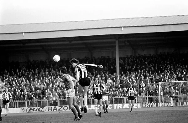Wrexham 0 v. Newcastle 0. Division Two Football. January 1981 MF01-09-044