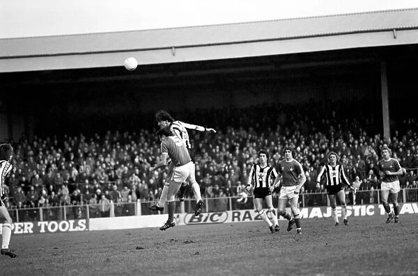 Wrexham 0 v. Newcastle 0. Division Two Football. January 1981 MF01-09-038
