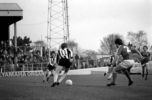 Wrexham 0 v. Newcastle 0. Division Two Football. January 1981 MF01-09-035
