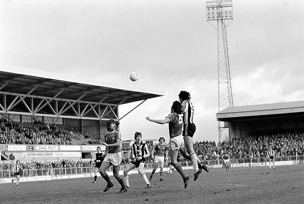 Wrexham 0 v. Newcastle 0. Division Two Football. January 1981 MF01-09-010