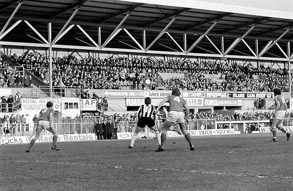 Wrexham 0 v. Newcastle 0. Division Two Football. January 1981 MF01-09-022