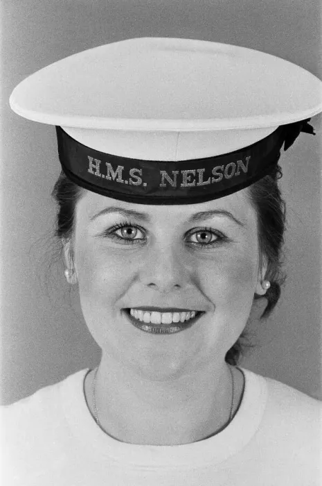 Framed Print : WRNS member Valerie Cruise. 6th March 1983 Framed Print : WRNS member Valerie Cruise. 6th March 1983