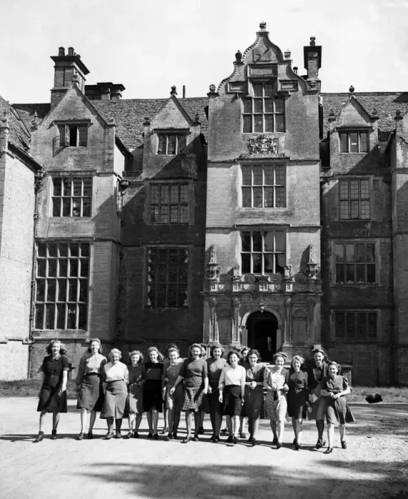 Framed Print : Wroxton St. Mary near Banbury. Wroxton Abbey is now base of the staff of an evacuated Framed Print : Wroxton St. Mary near Banbury. Wroxton Abbey is now base of the staff of an evacuated