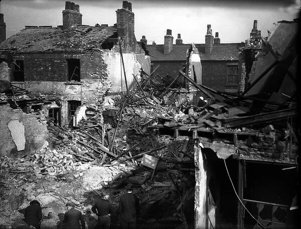 WW II Air Raid Damage Bomb Damage at Merseyside A©Dm JB: OP 220-f