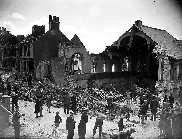 WW2 Air Raid Damage Air raid damage at Grimsby