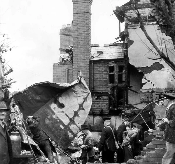 WW2 Air Raid Damage Air raid scenes at Bridlington