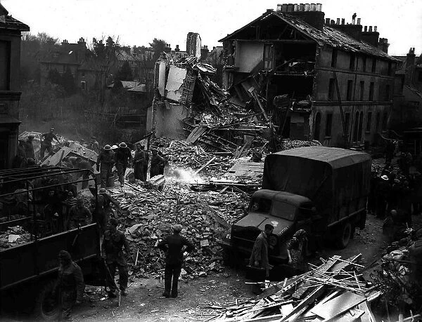 WW2 Air Raid Damage in Ashford Kent 24th March 1943 Y2K