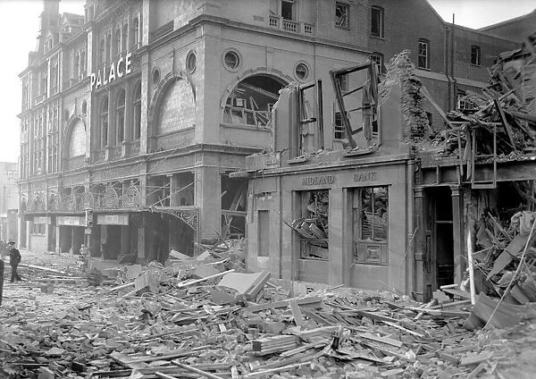 WW2 Air Raid Damage August 1943 Bomb damage on the south coast