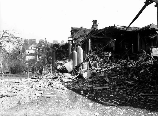 WW2 Air Raid Damage Bomb damage at Hull Circa 1941
