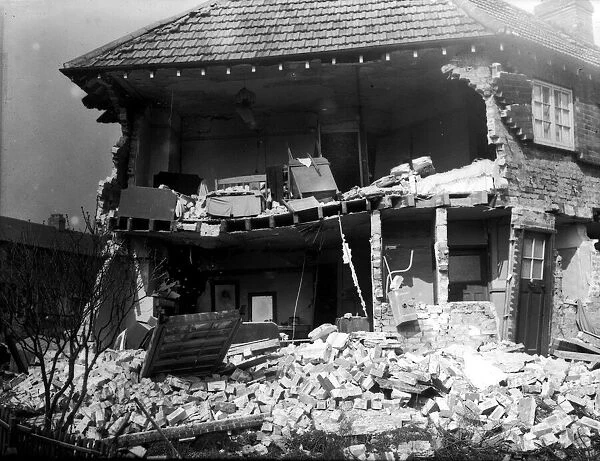 WW2 Air Raid Damage Bomb damage at Middlesbrough