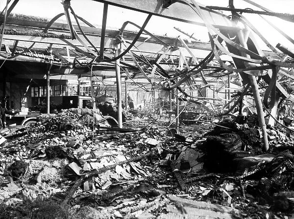 WW2 Air Raid Damage Bomb damage at Middlesbrough