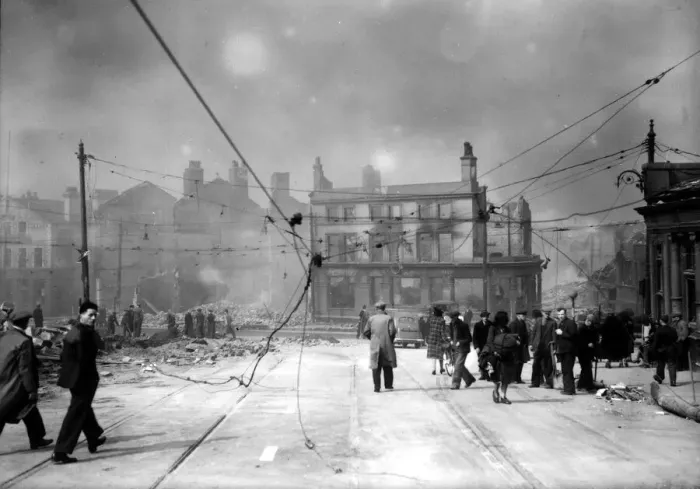 Framed Print : WW2 Air Raid Damage Liverpool Bomb damage in Liverpool