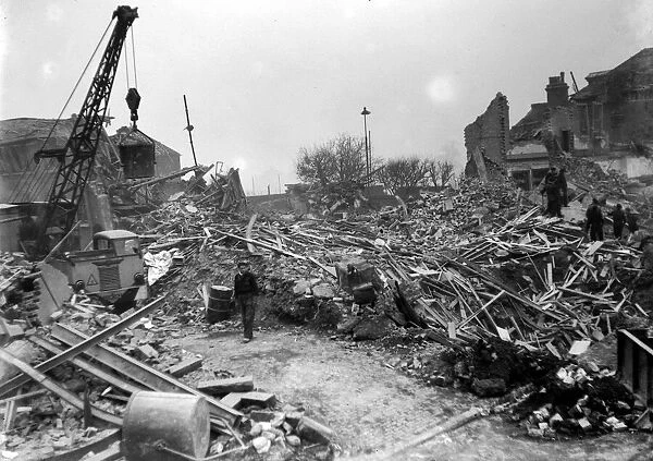 WW2 Air Raid Damage November 1944 Air raid damage on Southern England