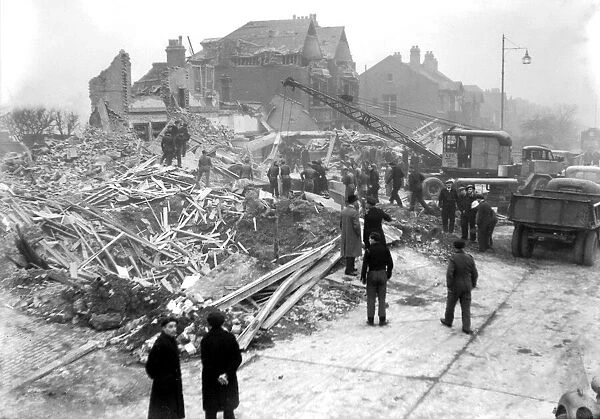 WW2 Air Raid Damage November 1944 Raid damage on Southern England