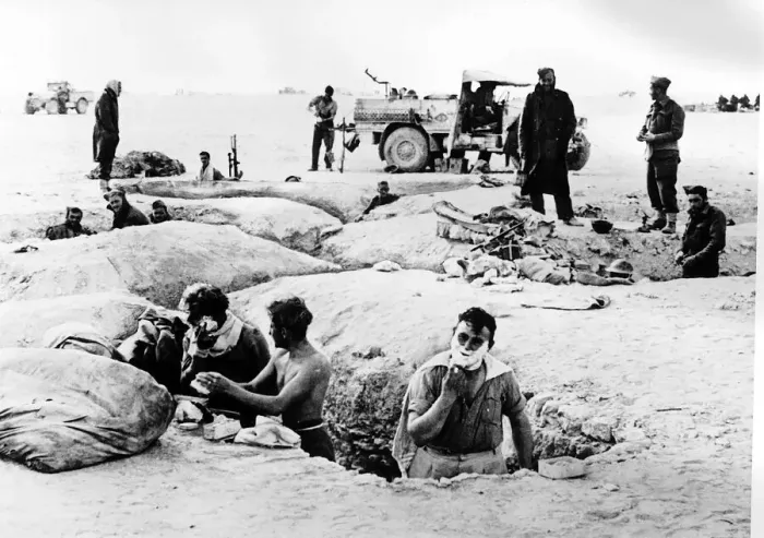 Framed Print : WW2 Early morning shave May 1942 for British troops in the trenches in Framed Print : WW2 Early morning shave May 1942 for British troops in the trenches in