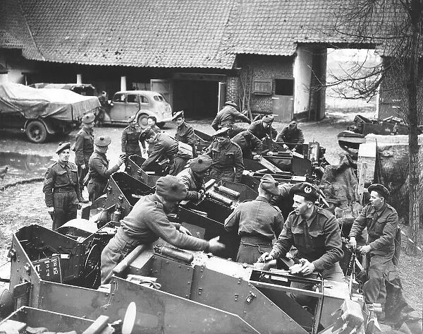 WW2 Gordon Highlanders in France March 1940 cleaning