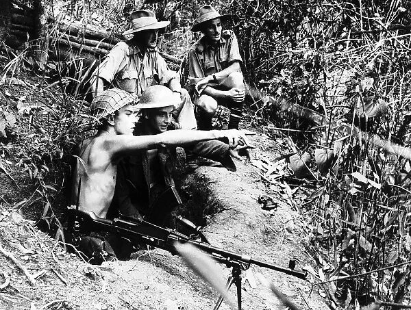 WW2 Men of RAF Regiment in Burma Leading aircraftmen A Nickson