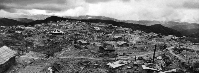 Framed Print : WW2 Naga village battlefield Kohima India 1944 Framed Print : WW2 Naga village battlefield Kohima India 1944