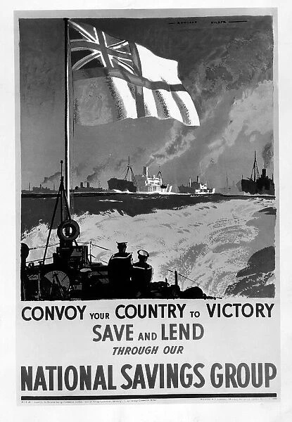 WW2 poster asking people to save through National Savings Group