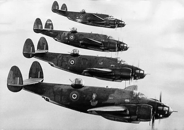 WW2 The Ventura Britains latest January 1943 reconnaissance bombers on flight to enemy