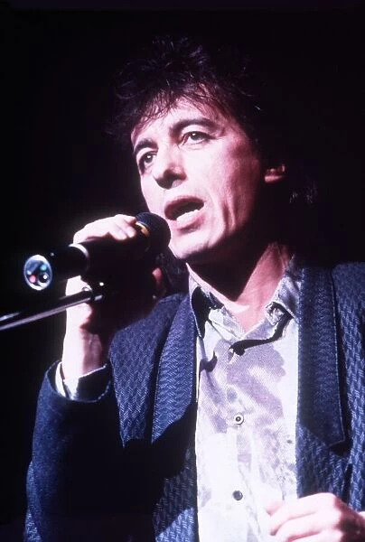 Bill Wyman December 1985 in Snow Ball Review at the Dominion Theatre, London