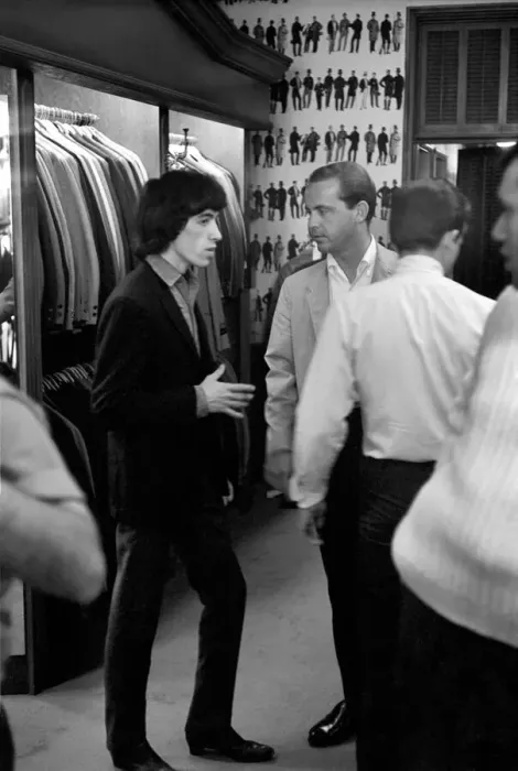 Framed Print : Bill Wyman on the morning of 4 June 1964 when The Rolling Stones were taken shopping by