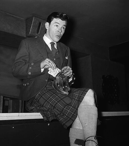 Y2K Andy Stewart comedian at rehearsals for 1960 Royal Variety Performance at