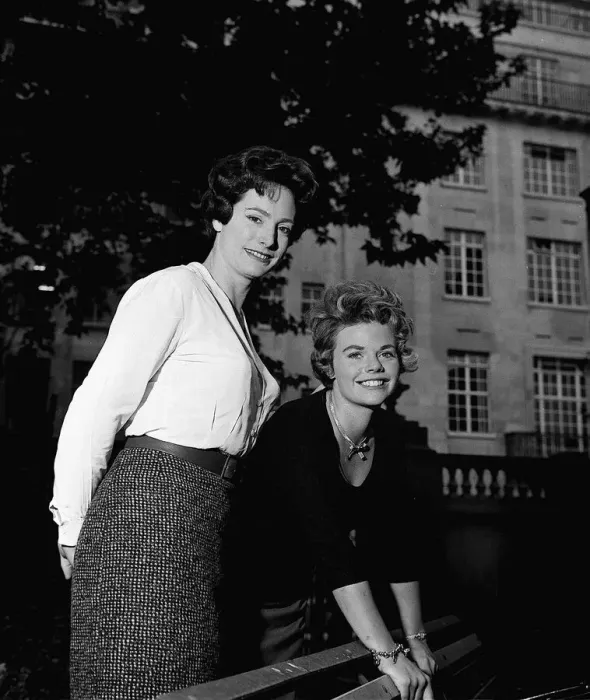 Framed Print : Y2K Judith Chalmers and Nan Winton 1960 Framed Print : Y2K Judith Chalmers and Nan Winton 1960