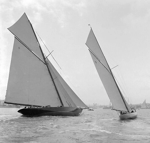 The yacht Brittania taking part in the Southend Ragatta in 1923