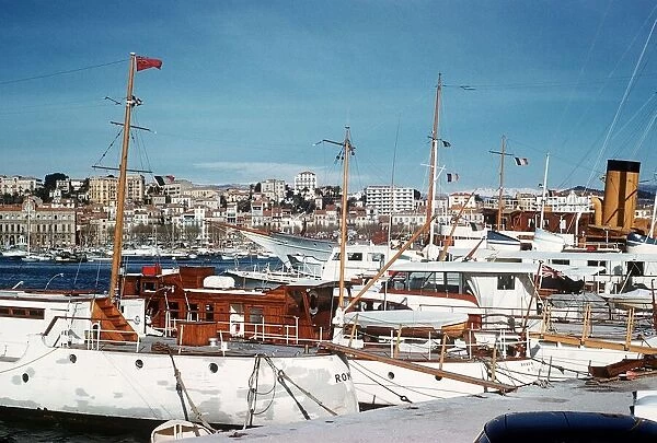 Yachts in the marina at Cannes French Riviera