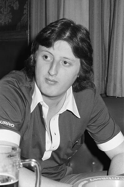 Twenty One year old British darts player Eric Bristow relaxing at his local pub in North