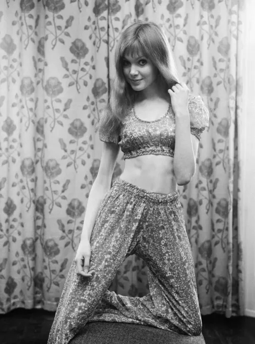 Framed Print : Twenty year old model and actress Madeline Smith who will finish filming shortly on her