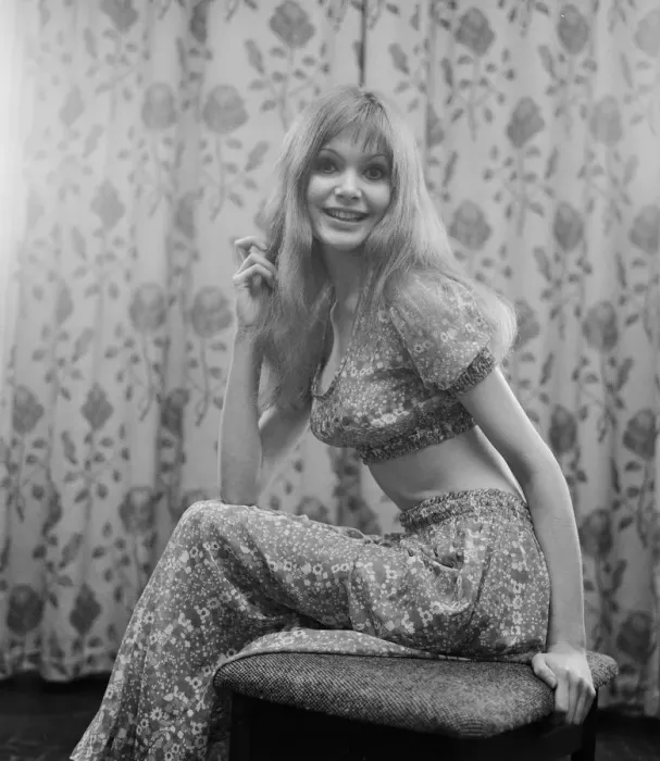 Framed Print : Twenty year old model and actress Madeline Smith who will finish filming shortly on her Framed Print : Twenty year old model and actress Madeline Smith who will finish filming shortly on her